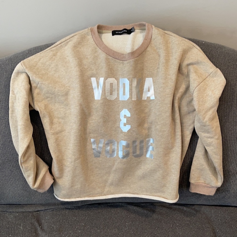 MINKPINK Vodka and Vogue Pullover